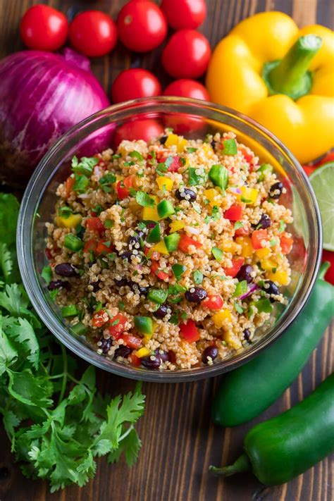 Southwest Quinoa Salad With Chili Lime Dressing Peas And Crayons