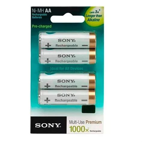 Pilas Recargables Sony X Cycle Energy Aa Mah Tecnofast Mercadolibre