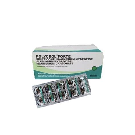 Jual Polycrol Forte Strip Isi Tablet Mengobati Maag Perut