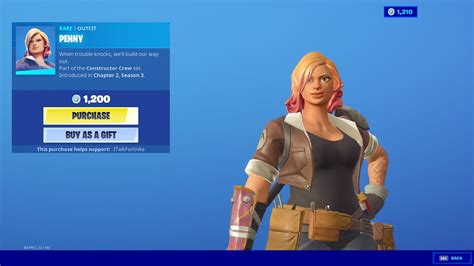 New Penny Skin Fortnite Battle Royale Item Shop 8 13 20 YouTube