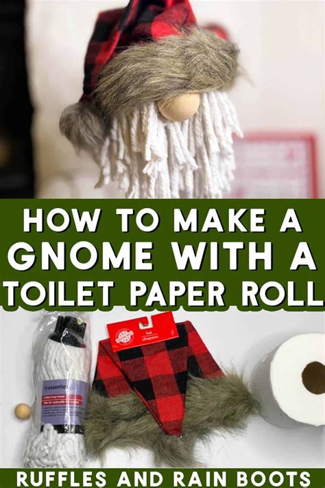 Make A Toilet Paper Christmas Gnome In Less Than 3 Minutes Gnomes