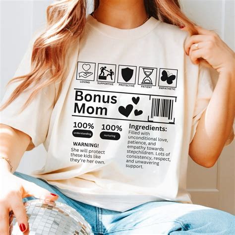 Bonus Mom Shirt Bonus Mama Tshirt Bonus Mom T Stepmom Shirt