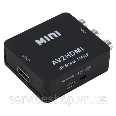 Конвертер адаптер с AV RCA тюльпаны на HDMI AV2HDMI (ID#1744852276 ...