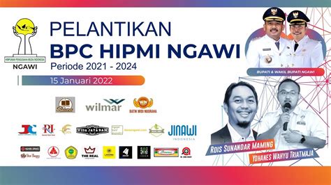 PELANTIKAN BPC HIPMI NGAWI PERIODE 2021 2022 YouTube