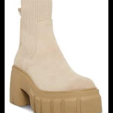 Steve Madden Nude Platform Chunky Liberty Pull On Depop