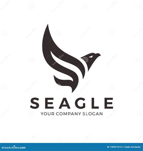 Simple Eagle Wings Logo Design Vector Illustration | CartoonDealer.com #185764712