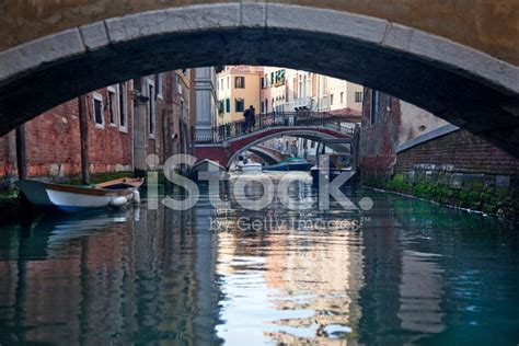 Small Side Canal Bridges Venice Italy Stock Photo | Royalty-Free | FreeImages