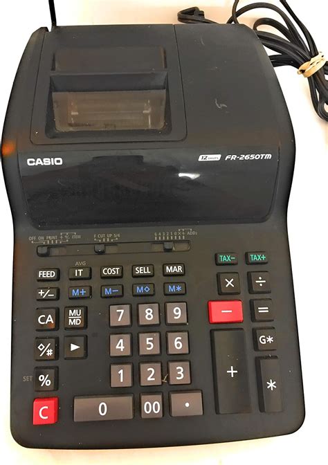 Casio Fr Tm Escritorio Printing Calculator Negro Calculadora