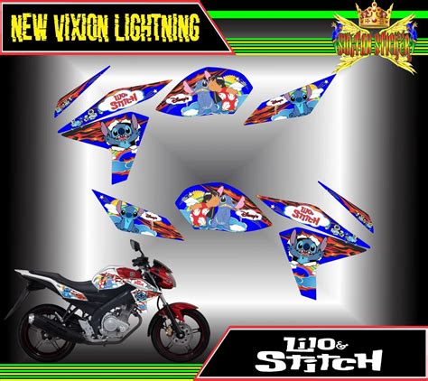 Stiker Streaping Decal List Motor New Vixion Lightning NVL Lilo