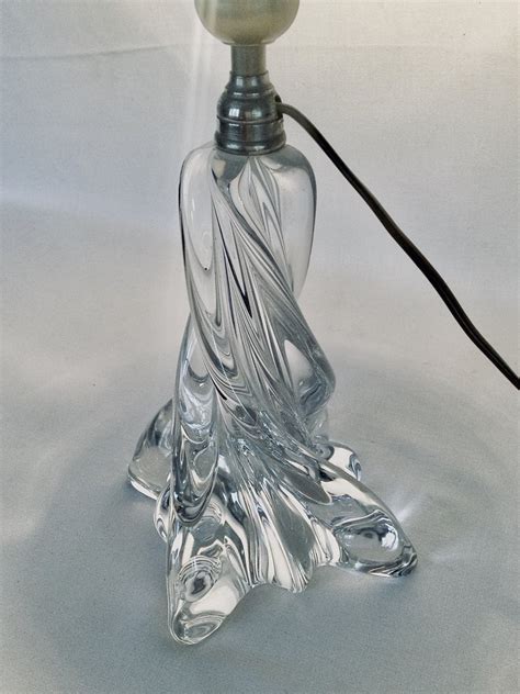 Proantic Pied De Lampe En Cristal De Baccarat