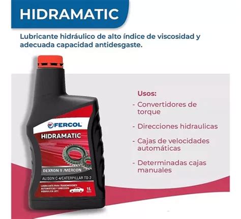 Aceite Fercol Hidraulico Atf Hidramatic Litro Maranello En Venta En