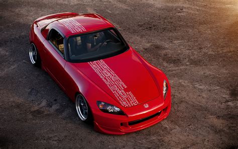 Red Honda S2000 front top view wallpaper - Car wallpapers - #50093