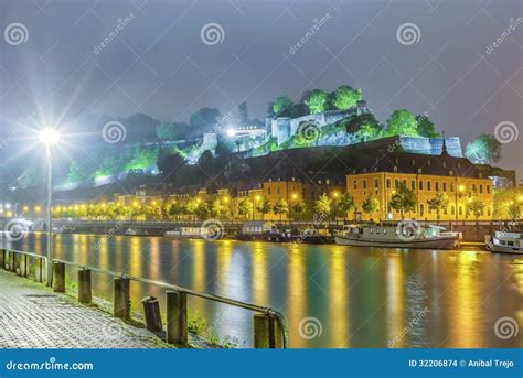 Meuse River in Namur, Belgium Stock Photo - Image of landmark, city ...