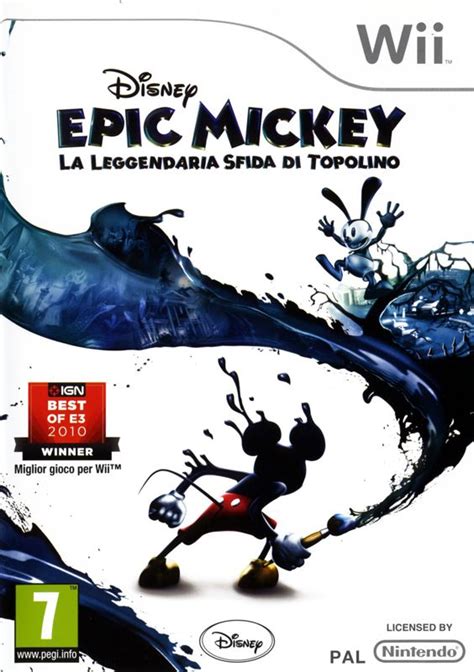 Disney Epic Mickey 2010 Wii Box Cover Art Mobygames