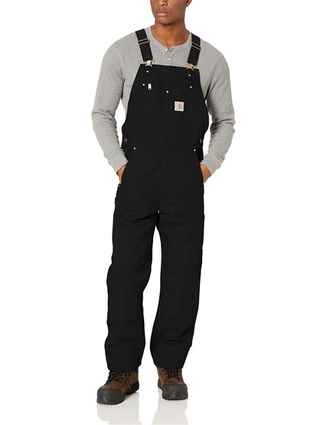 Carhartt Cotton New R01 Unlined Duck Bib Overall In Black For Men Lyst