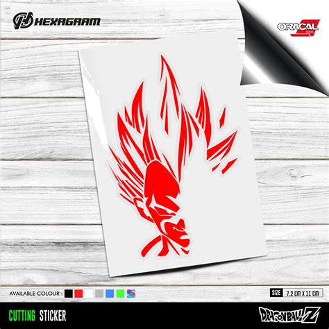 Jual Cutting Sticker Vegeta Dragon Ball Stiker Cutting Vegeta