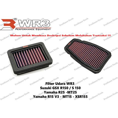 Jual Air Filter Udara WR3 R25 MT25 GSX R150 S 150 R15V3 MT15