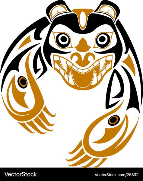 Tribal Bear Royalty Free Vector Image Vectorstock