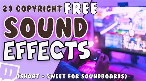 21 FREE Sound Effects For Edits No Copyright YouTube