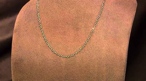 14k Gold 36 Diamond Cut Rolo Link Chain Necklace 31g With Alberti