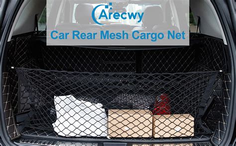 Amazon Car Rear Cargo Net Adjustable Elastic Storage Organizer