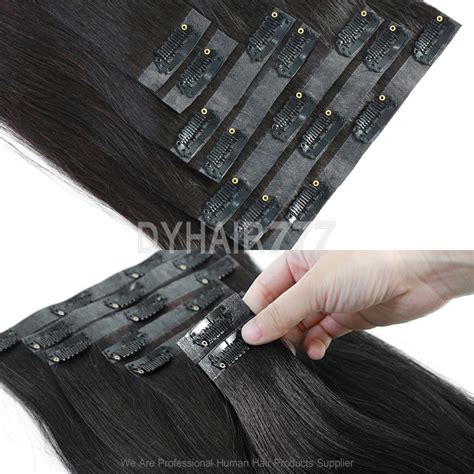 Hot Selling Seamless Clip In Hair Extensions Pcs Gram Pack Remy