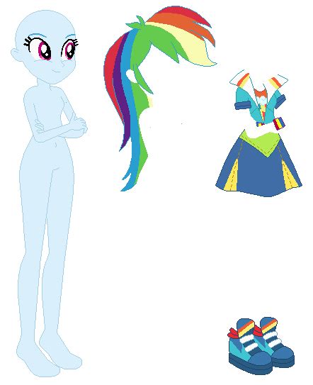 Equestria Girls Party Dress Rainbow Dash Base By Selenaededeviantart