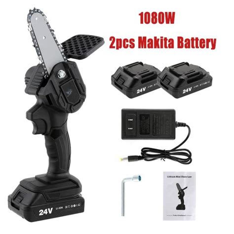 1080w Mini Chainsaw With Makita Battery Woodworking 4 Inch Electric Chain Saw Garden Pruning