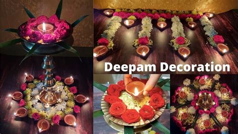 Karthigai Deepam Decoration Ideas Flower Decoration Diya Stand