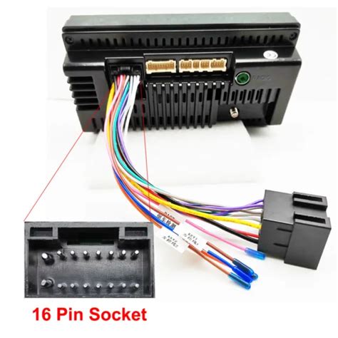 DIN ISO 16 PIN Cable Adapter Plug Car Radio Wiring Harness For Android