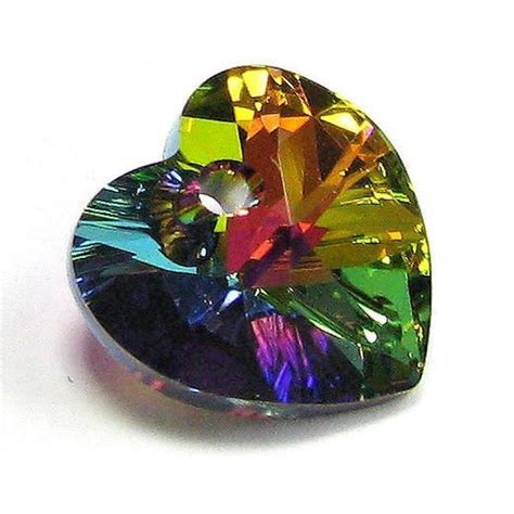 6228 VM Swarovski Crystal Heart 18mm Vitrail Medium Jouhikorut By