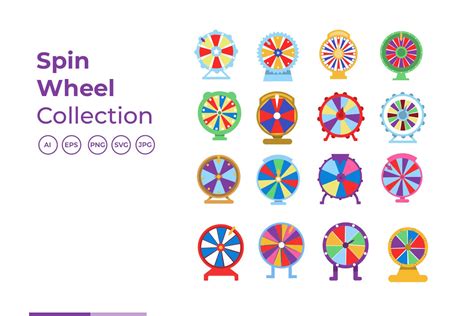 Spin Wheel Illustration Collection Graphic by Role Graphic · Creative Fabrica