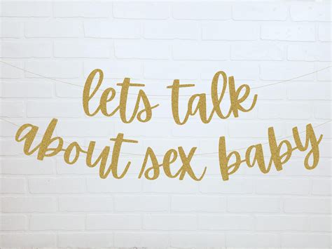 Gender Reveal Banner Lets Talk About Sex Baby Gender Etsy