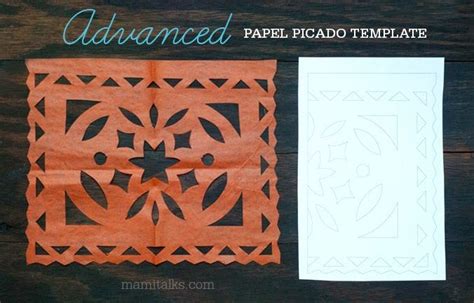 Papel Picado Templates Mami Talks™ Papel Picado Tissue Paper Crafts Papel Picado Banner