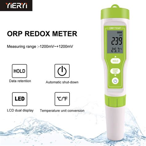 Yieryi nouvelle ORP 100 Redox ORP mètre de l eau moniteur LCD numérique