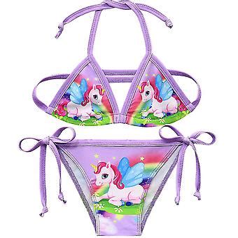 Einhorn Mädchen Badeanzug Zweiteiler Jahre Kinder Bademode Einhorn Bikini Set Für