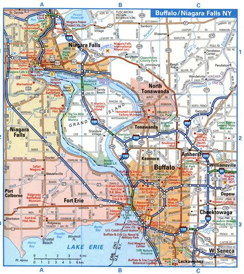 Buffalo City Interstate Highway Map Road Free Toll I I I