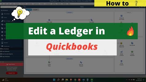 How To Edit A Ledger In Quickbooks Desktop Youtube