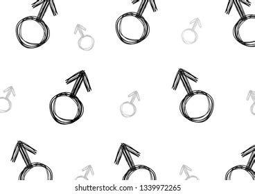 Drawing Color Black Pattern Sex Symbol Stock Vector Royalty Free