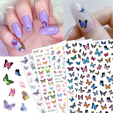 Butterfly Nail Stickers Nail Art Nail Art Accessories Etna Pe