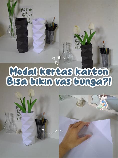 Vas Bunga Ini Terbuat Dari Kertas Karton Video Dipublikasikan Oleh