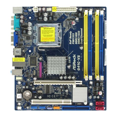 ASROCK G41C-VS USER MANUAL Pdf Download | ManualsLib