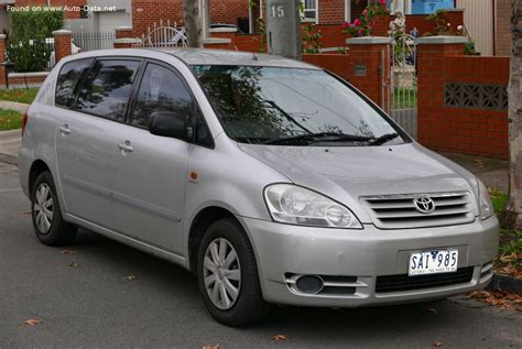 2001 Toyota Avensis Verso 2 0 D 4D 116 Hp Technical Specs Data