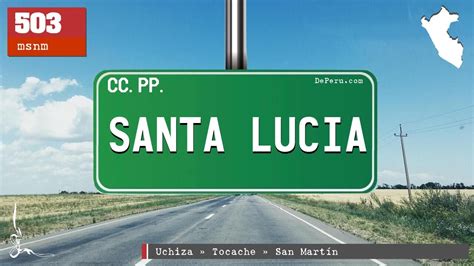 Santa Lucia En San Mart N Centros Poblados