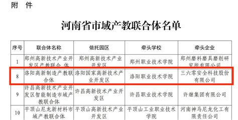 喜讯！洛阳高新制造产教联合体获批省级市域产教联合体