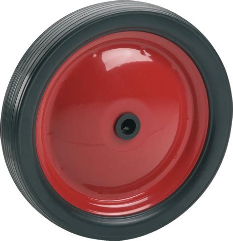 D Rner Helmer Pvc Rad Mit Stahlfelge Rot Und Rillenprofil