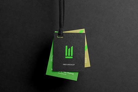 Free Two Hanging Label Tag Mockup Free Mockup Psd Pixpine