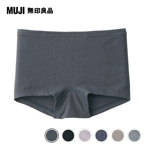 女有機棉混彈性天竺無側縫平口內褲【muji 無印良品】 Pchome 24h購物