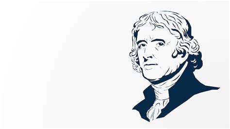 Banner De Fondo De Thomas Jefferson Vector Illustration Y Cartel De