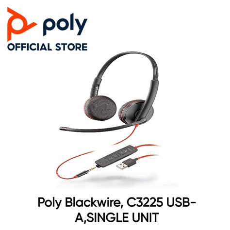 Polyplantronics Blackwire C3225 Usb A Single Unit Shopee Singapore